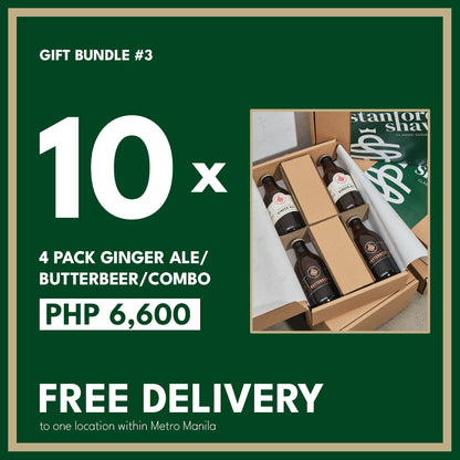 10 Boxes - Box of 4 (Ginger Ale or Butterbeer 290 ml)