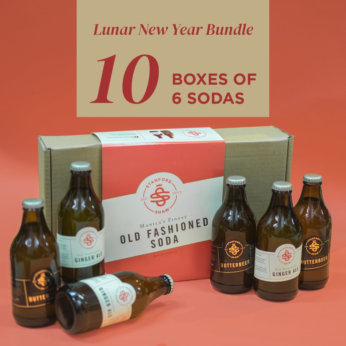 10 Boxes - Box of 6 (Ginger Ale or Butterbeer 290 ml)